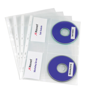 Rexel Nyrex Cd Pocket Pack 5 2001007 2001007