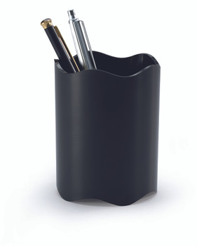 Durable Vivid Pen Pot Plastic Black 1701235060