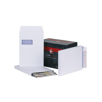 Plus Fabric Pocket Gusset Envelope C4 Peel And Seal Window Power-Tac 25Mm Gusset C27566