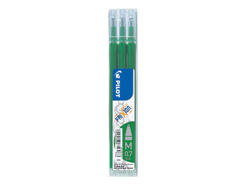 Pilot Refill for Frixion Ball/Clicker Pens 0.7Mm Tip Green Pack 3 75300304