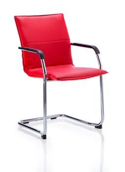 Echo Cantilever Chair Red Soft Bonded Leather BR000037 BR000037