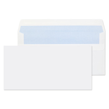 Valuex Wallet Envelope Dl Self Seal Plain 80Gsm White Pack 1000 FL2882