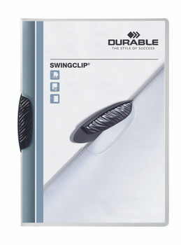 Durable Swingclip Report Folder A4 Black Pack 25 226001 226001