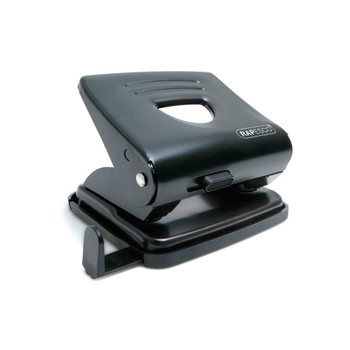 Rapesco 825 2 Hole Punch Metal 25 Sheet Black 1030