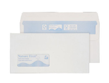 Blake Purely Environmental Wallet Envelope Dl Self Seal Window 90Gsm White Pack RN17884