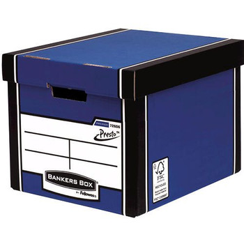 Fellowes Premium Tall Archive Box Blue Pack 5 7260618 7260618