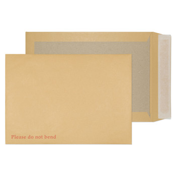 Valuex Board Backed Envelope C4 Peel And Seal Plain 120Gsm Manilla Pack 125 13935