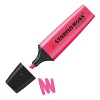 Stabilo Boss Original Highlighter Chisel Tip 2-5Mm Line Pink Pack 10 70/56