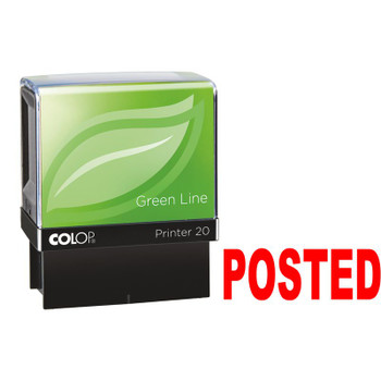 Colop Green Line P20 Self Inking Word Stamp Posted Stamp 37X13mm Red Ink 100848