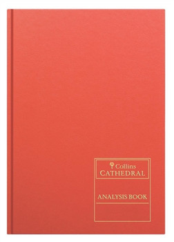 Collins Cathedral Petty Cash Book Casebound A4 3 Debit 9 Credit 96 Pages Red 69/ 811252