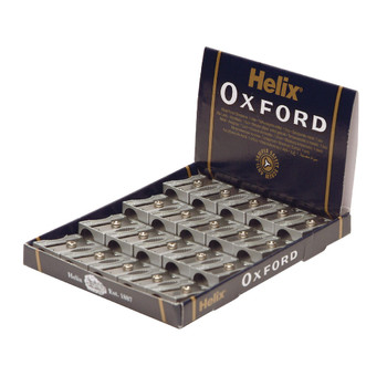 Helix Oxford Metal Pencil Sharpener Pack of 20 Q01021 HX31974