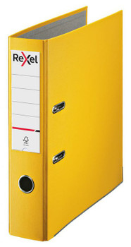 Rexel Lever Arch File Polypropylene Eco A4 75Mm Yellow Pack 10 2115719X10 2115719x10