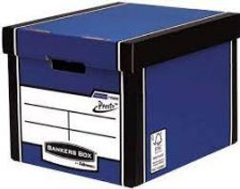 Bankers Box Premium Presto Tall Box Blue Pack of 10 7260601