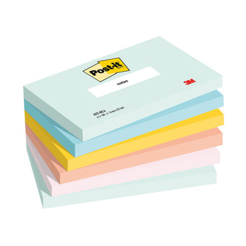 Post-it Notes Beachside Colour 76x127mm x100 Pack of 6 7100259082 3M92649