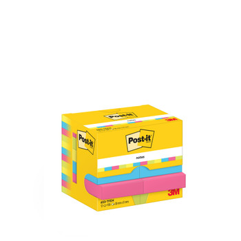 Post-It Notes 38X51mm 100 Sheets Energetic Colours Pack 12 653-Tfen - 7100290179 7100290179