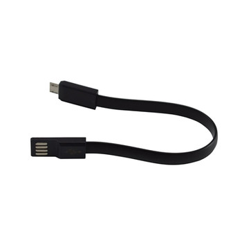 Candywirez 6" Tangle-Free Micro Usb To Usb Cable Android Compatible - Black CW6M6I-BLK