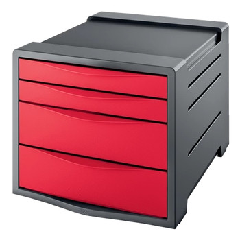 Rexel Choices Drawer Cabinet Standard Red 2115610 2115610
