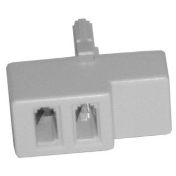 Tool-Less  Telephone Double Adapter Splitter 80.805