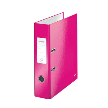 Leitz Wow 180 Lever Arch File 80mm A4 Pink Pack of 10 10050023 LZ32995