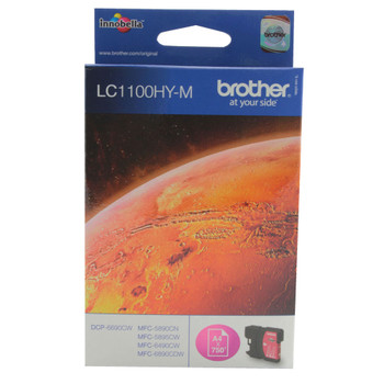 Brother LC-1100 High Yield Magenta Inkjet Cartridge LC1100HYM BA65987