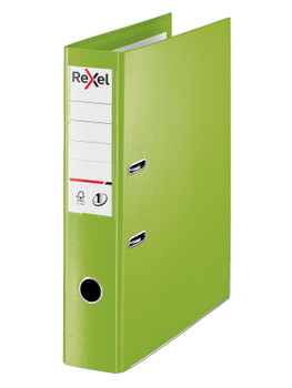 Rexel Choices Lever Arch File Polypropylene Foolscap 75Mm Spine Width Green Pack 2115514