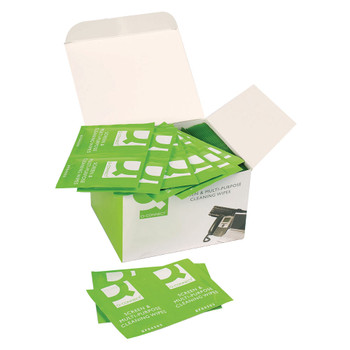 Q-Connect Screen & Multi-Purpose Wipes Pack of 100 KF04503 KF04503