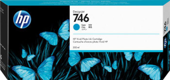 HP P2V80A 746 300-ml Cyan Ink Cartridge P2V80A