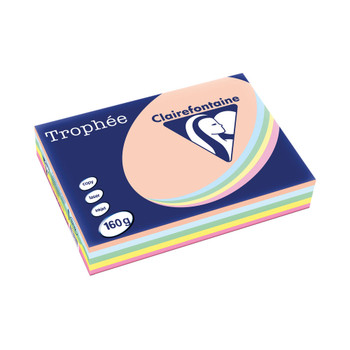 Trophee Card A4 160gm Pastel Assorted Pack of 250 1712C CFP1712C