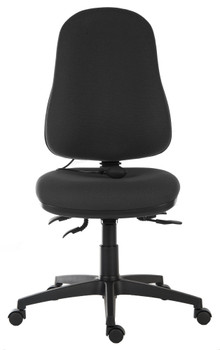 Ergo Comfort Air High Back Fabric Ergonomic Operator Office Chair Without Arms B 9500AIRBLACK