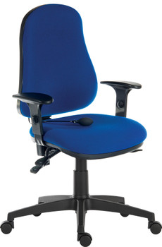 Ergo Comfort Air High Back Fabric Ergonomic Operator Office Chair With Arms Blue 9500AIRBLUE/0270