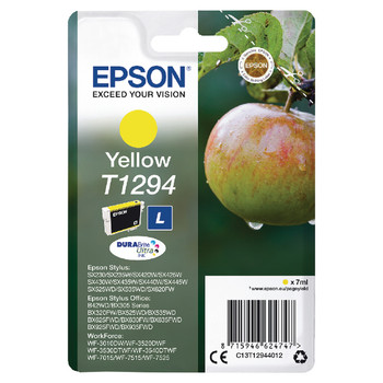 Epson T1294 Apple Yellow Standard Capacity Ink Cartridge 7Ml - C13T12944012 C13T12944012