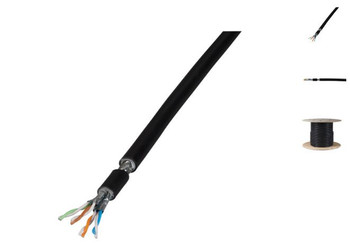 MicroConnect KAB038OUTDOOR S/FTP CAT7 Outdoor 100 Black KAB038OUTDOOR