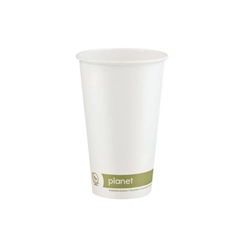 Planet 16oz Single Wall Plastic-Free Hot Cup Pack of 50 PFHCSW16 AS30559