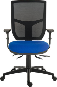 Ergo Comfort Mesh Back Ergonomic Operator Office Chair With Arms Blue 9500MESH-B 9500MESH-BLU/0270