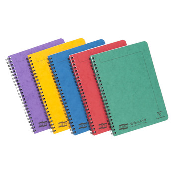 Clairefontaine Europa Notemaker A5 Wirebound Pressboard Cover Notebook Ruled 120 4850Z