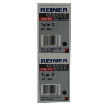 COLOP Reiner B6K Replacement Ink Pad Black Pack of 2 RB6KINK EM00161