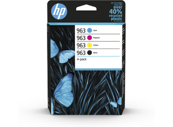 Hp 963 Black Cyan Magenta Yellow Standard Capacity Ink Multipack 24.09Ml + 3 X 1 6ZC70AE