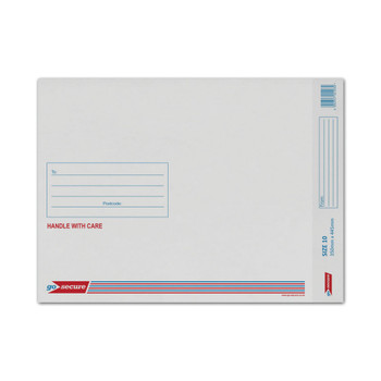 GoSecure Bubble Lined Envelope Size 10 350x445mm White Pack of 50 KF71453 KF71453
