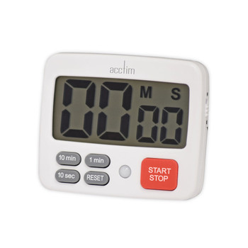 Acctim Easy LCD Timer with Digital Countdown White 55142 ANG55142