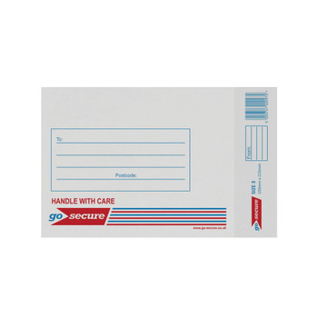 GoSecure Bubble Lined Envelope Size 3 150x215mm White Pack of 20 PB02131 PB02131