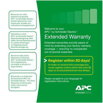 APC WBEXTWAR1YR-AC-01 Warranty Ext 1Yr for AC-01 Acc WBEXTWAR1YR-AC-01