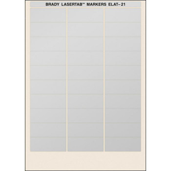 Brady ELAT-21-773 LaserTab Laser Printable ELAT-21-773