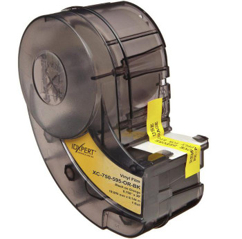 Brady XC-750-595-WT-BK Black on White IDXPERT Labels XC-750-595-WT-BK