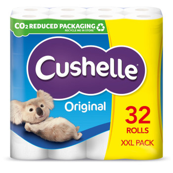 Cushelle Toilet Roll 2 Ply White Pack 32 for The Price Of Pack 24 1102090 1102090