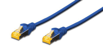 MicroConnect SFTP6A01BBOOTED S/FTP CAT6A 1M Blue LSZH SFTP6A01BBOOTED