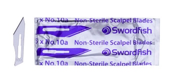 Swordfish Scalpel Blades No 10A Silver Pack 100 43802