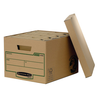 Bankers Box R-Kive Earth Storage Box Brown Pack of 10 4470601 BB00900