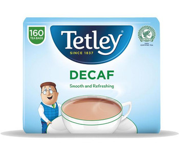Tetley Decaffeinated Tea Bags Pack 160 A06070