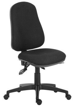 Ergo Comfort High Back Fabric Ergonomic Operator Office Chair Without Arms Black 9500BLK