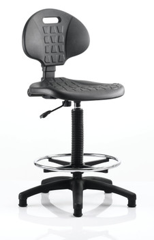 Malaga Hi Rise Draughtsman Chair Black OP000089 OP000089